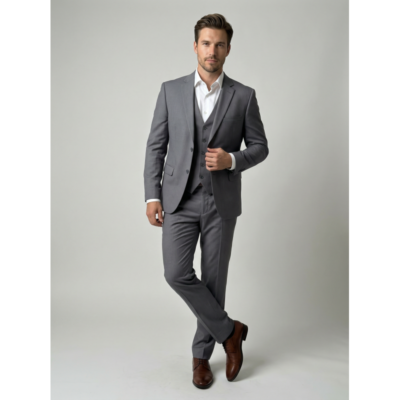 Tridelna obleka OKMAL SLIM 533